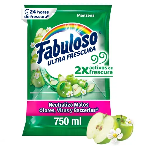 Desinfectante Multiusos Fabuloso Frescura Activa Antibacterial Manzana - 750ml