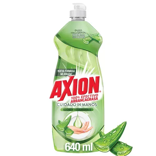 Lavaplatos Axion Aloe y Vitamina E Líquido - 640 ml