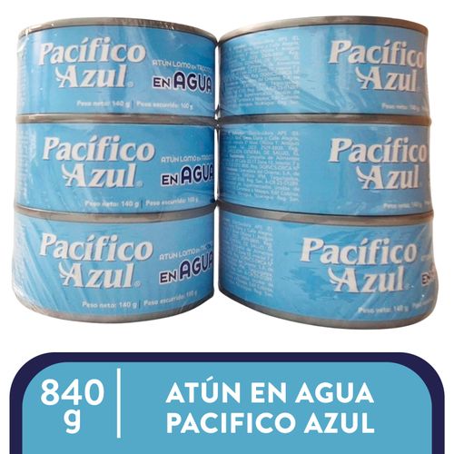 6pack Pacifico Azul Agua 840g
