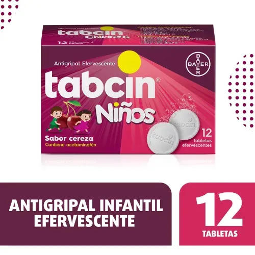 Tabcin niños efervescente caja 12 tabletas - Precio indicado por caja