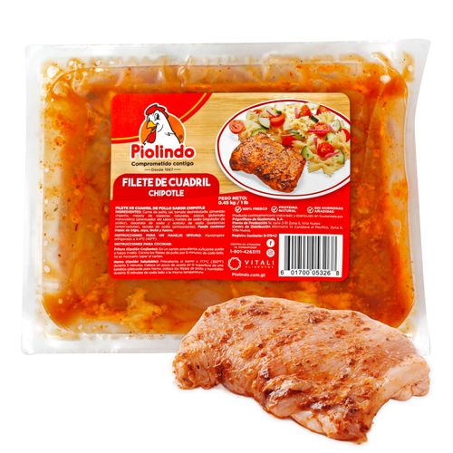 Filete De Cadera Piolindo Sabor Chipotle, Precio indicado por libra