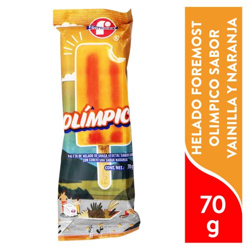 Helado Foremost Olímpico Vainilla Naranja - 70 g