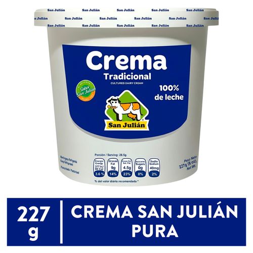Crema San Julian pura especial tarro - 227 g