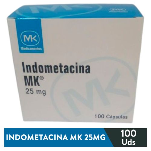 Indometacina MK 25 mg caja 100 cápsulas