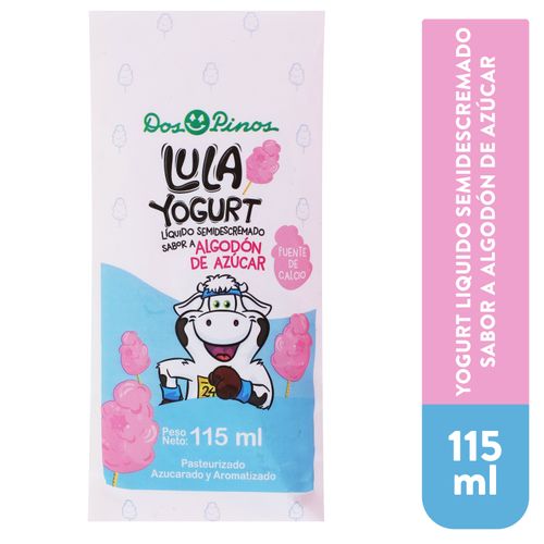 Yogurt bebible Dos Pinos sabor algodón de azúcar - 115 ml