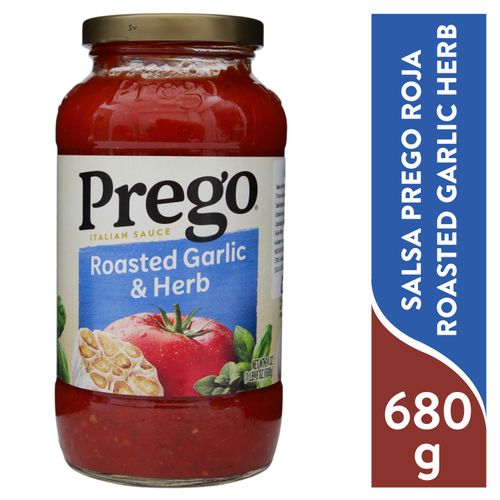 Salsa Prego Roja Ajo y Hierbas asadas - 680 g