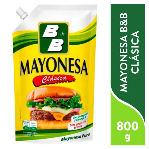 Mayonesa Clasica Byb Doy Pack 800 Gr