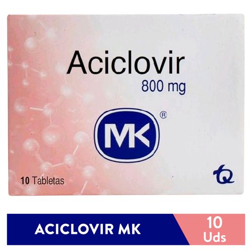 Aciclovir 800 mg Caja x 10 Tab