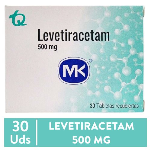 Levetiracetam 500 mg Caja x 30 Tab-Precio indicado por antidepresivos