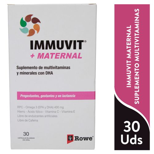 Immuvit Maternal X 30 Caps Ea