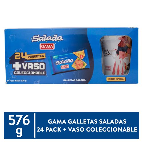 Galleta Gama Sal 3pck Vaso Mundial 576g