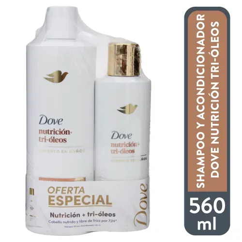 Dove Pk Nut Trioleo Sha370 y Ac190 560ml