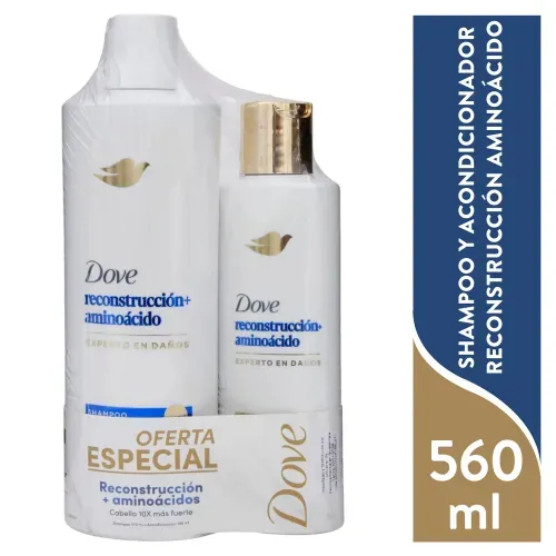 Dove Pk Reco Amino Sha370 y Ac190 560ml