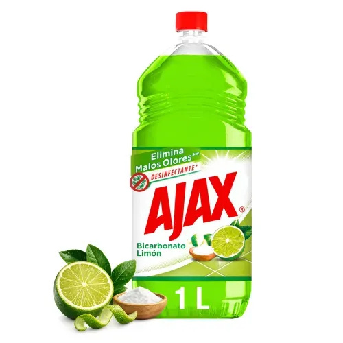 Desinfectante Ajax multiusos bicarbonato limón - 1 L