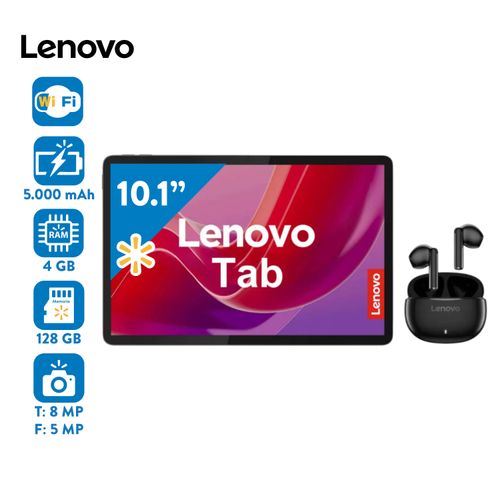 Tablet Lenovo con 4GB RAM y 128GB Almacenamiento - 10 pulgadas