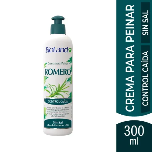 Crema De Peinar Bioland Romero Control Caída - 300 ml