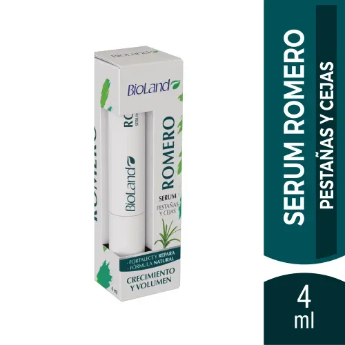 Serum Pestañas y Cejas Bioland Romero Crecimiento y Volumen 4 ml