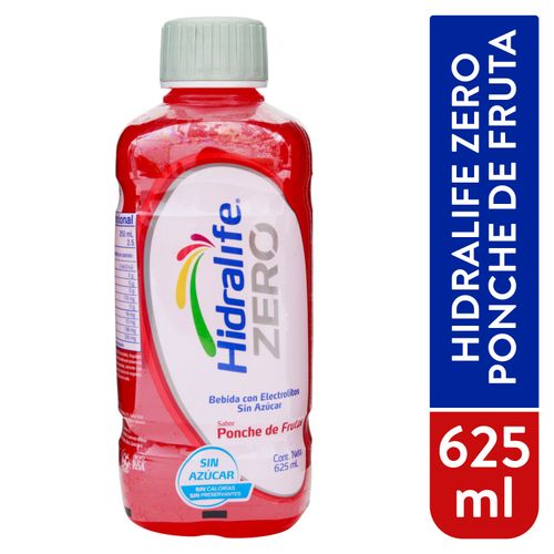 Hidralife Zero Ponche Frutas 625mlx12un