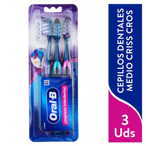 Cepillo Dental  Oral b Criss Cross - 3 Unidades