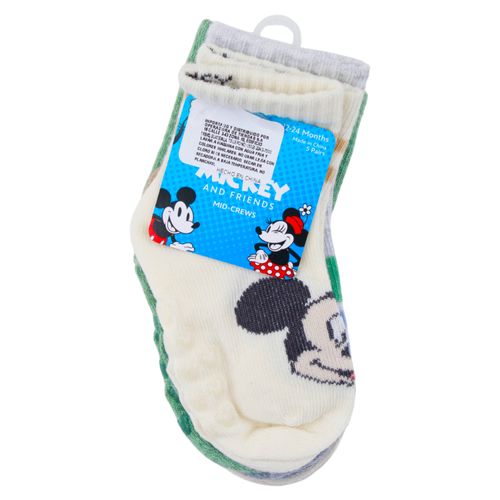 Calcetines Mickey Mouse para bebé niño - Talla 12-24 meses - 5 Pack