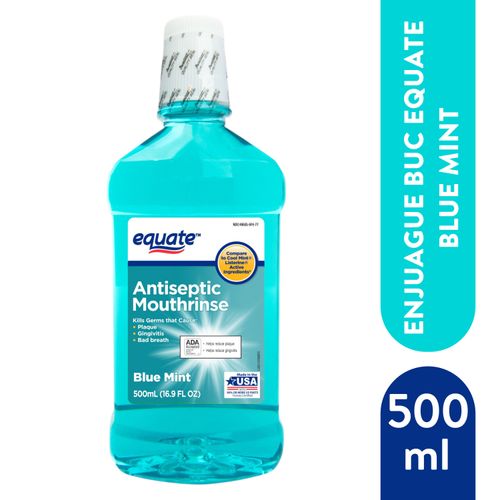 Enjuague Bucal Equate Blue Mint - 500 ml