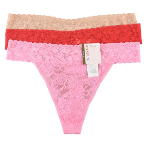 Tanga para dama Joyspun de encaje - 3 Pack