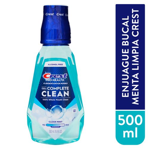 Enjuague Bucal Crest Clean Mint - 500 ml