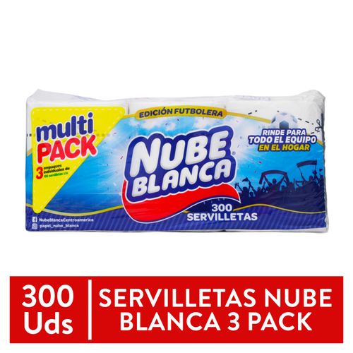 Servilleta Nube Blanca de Papel - 300 unidades