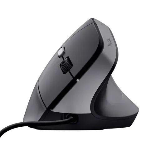 Mouse Ergonómico Trust Bayo II Diseño Certificado de 57° Negro