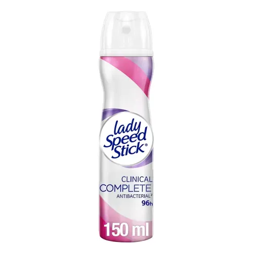 Desodorante Lady Speed Stick clínical complete aerosol - 150 ml