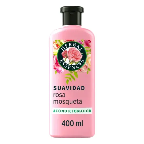 Acondicionador Herbal Essences Suavidad Rosa Mosqueta Mayor Brillo - 400 ml