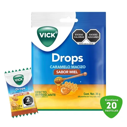 Pastillas Vick Drops Sabor Miel - 20 Uds