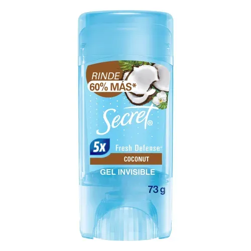 Gel Invisible Antitranspirante Secret Coconut - 73 g