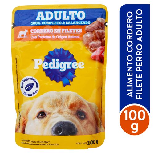 Alimento Pedigree pouche adulto sabor cordero - 100 g