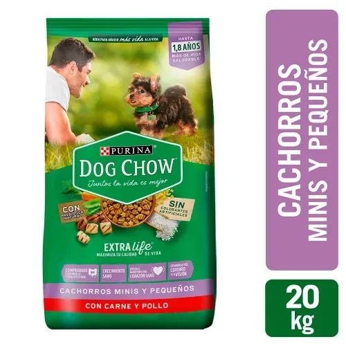 Comida para perro Purina Dog Chow Cachorro minis y pequeños - 20 kg
