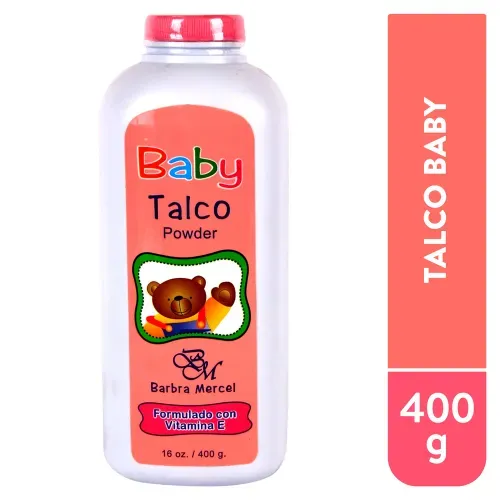 Talco Barbra Mercel Para Bebe - 400 g