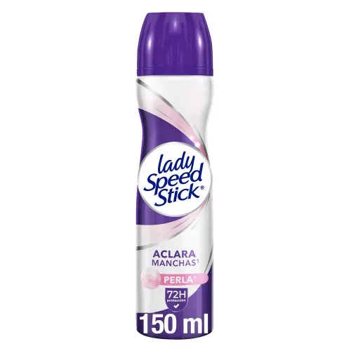 Desodorante Antitranspirante Lady Speed Stick Derma + Aclarado Perla Aerosol - 150 ml