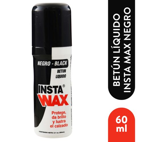 Betun Instawax Liquida Para Zapatos Negro - 60ml