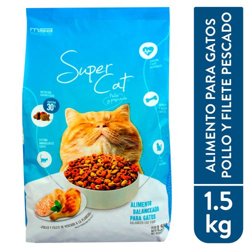 Alimento Supercat Para Gato - 1.5kg
