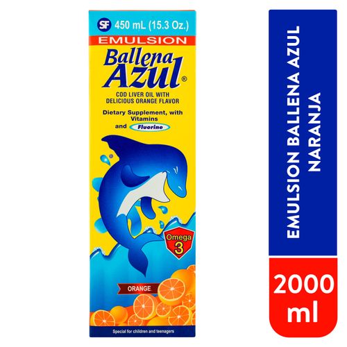 Emulsión Ballena Azul Naranja 200 ml