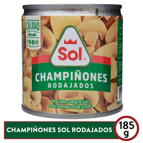 Champiñones Sol En Rodaja - 185 g