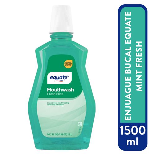 Enjuague bucal Equate mint fresh - 1500 ml