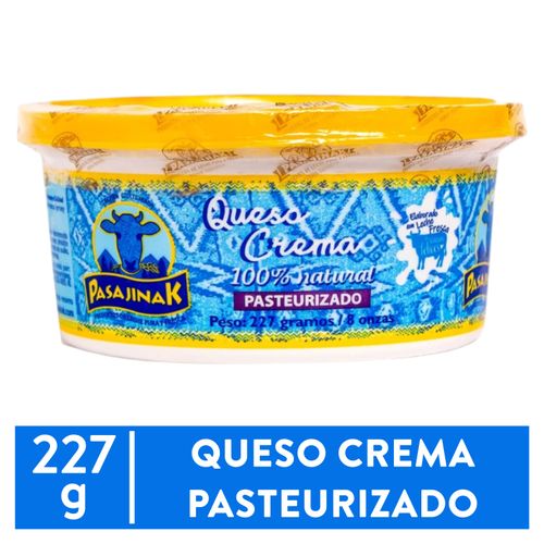 Queso Crema Pasteurizado Pasajinak - 227 g