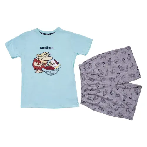 Set de pijama Los Picapiedra para niño con short y manga corta