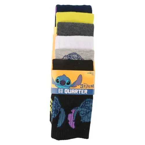 Calcetines para niña Stitch tipo crew - 6 Pack