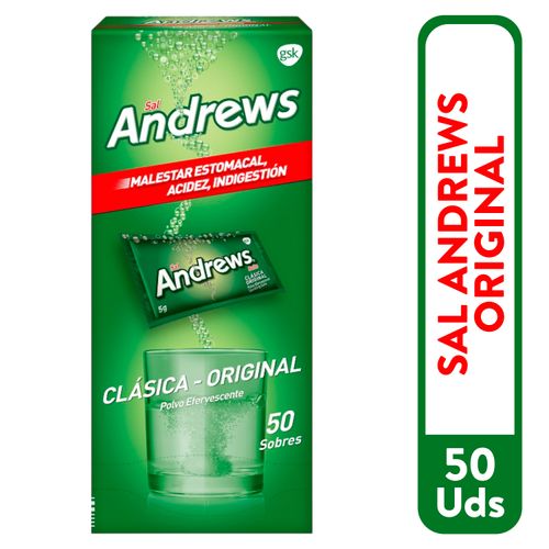 Sal Andrews Panadol Original 50 sobres