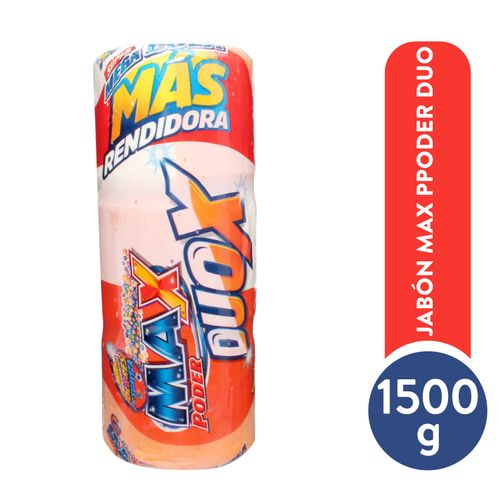 Jabón Max Poder, Duox Naranja Súper Mega Bola 3 pack - 1500 g