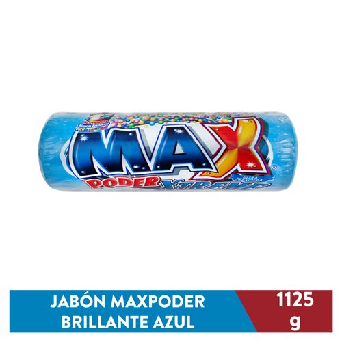 Jabón bola Max Poder, azul 3pack -1125g