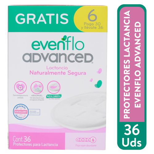 Pads Advanced  Evenflo De Lactancia - 36 Uds