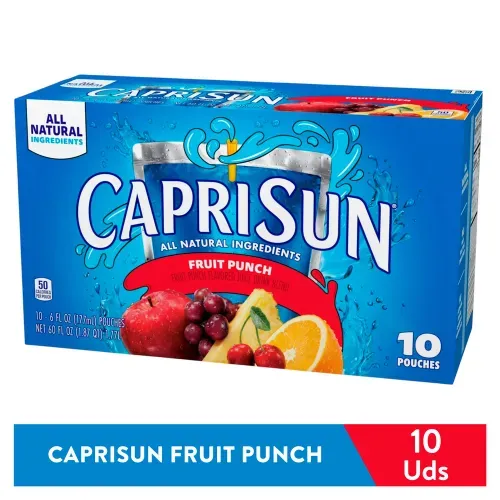 Bebida Caprisun sabor Fruit Punch 10 pack - 1770 ml